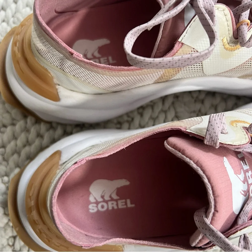 SOREL Kinetic RNEGD Float Sneakers Athletic Shoes Pink Womens Size 7 Like New - Picture 9 of 9
